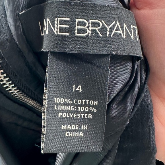 Lane Bryant womens dress 14 multicolored floral pencil 100% cotton Corp core - Picture 9 of 11